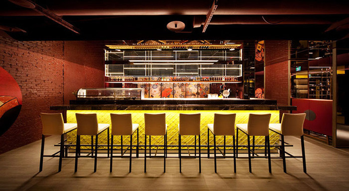 餐廳吧臺(tái)設(shè)計(jì)效果圖