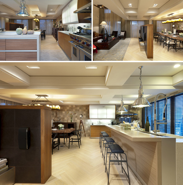 充滿自然氣息的開(kāi)放式別墅空間設(shè)計(jì)