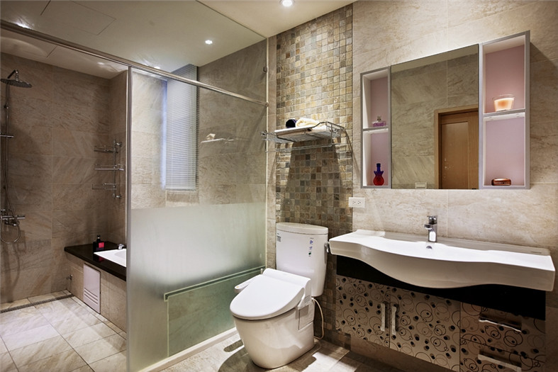 返璞歸真·現(xiàn)代簡約的自建房別墅豪宅衛(wèi)生間設計