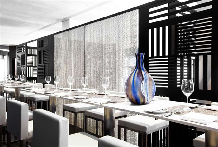 W酒店內(nèi)部時尚餐廳設(shè)計案例