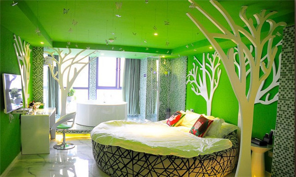 清新夢幻的山楂樹情侶酒店