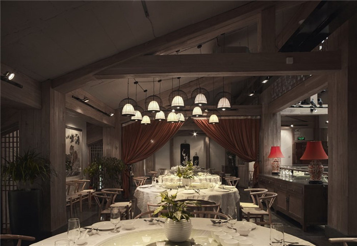 復(fù)古清新風(fēng)格休閑餐廳設(shè)計效果圖