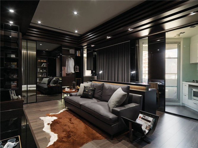 神秘內(nèi)斂的別墅客廳設(shè)計