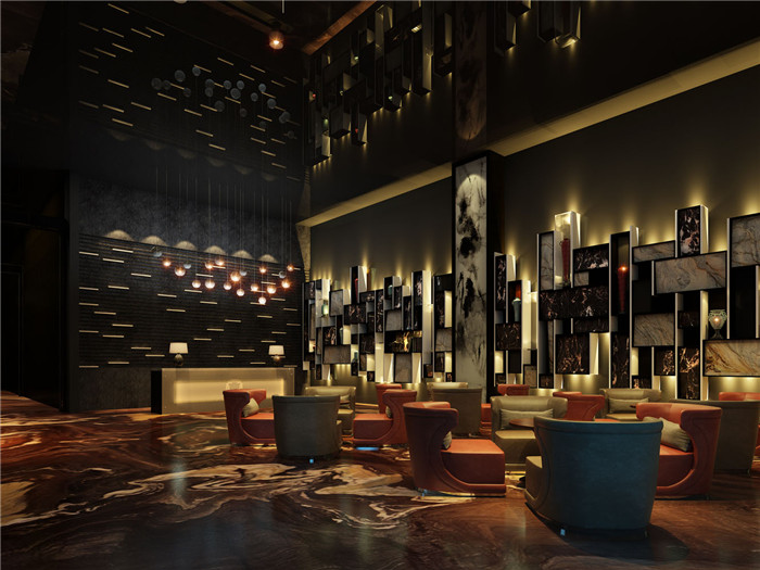 時(shí)尚高雅的售樓處會(huì)所洽談區(qū)設(shè)計(jì)