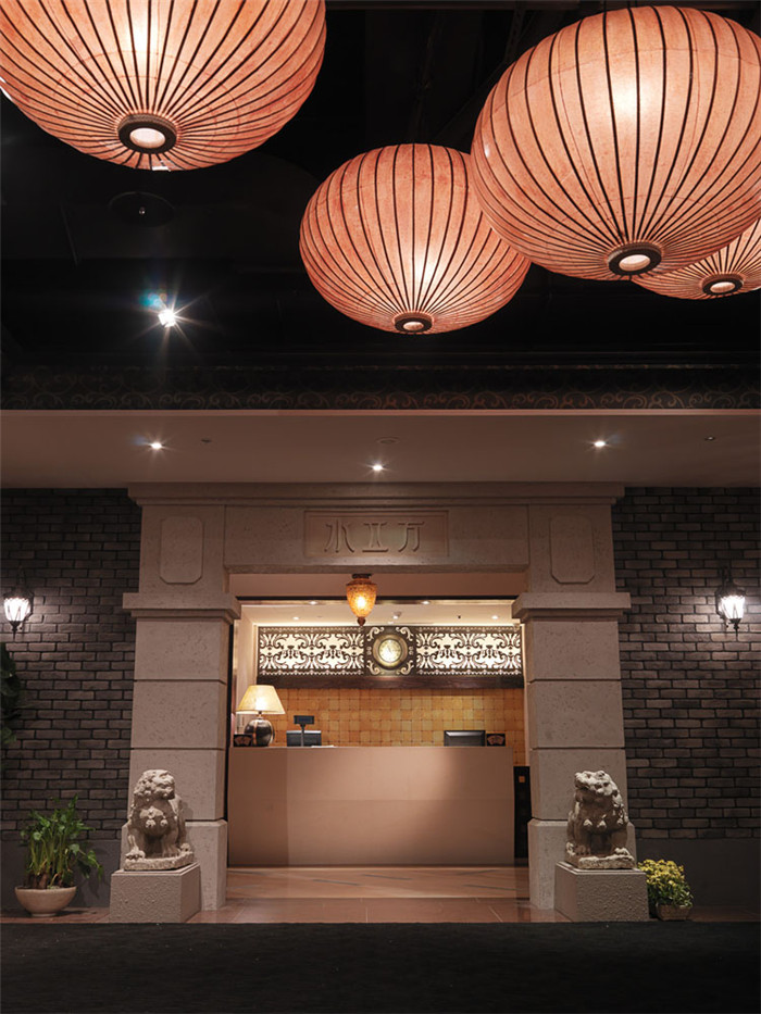 水立方SPA水療會所門頭外觀設(shè)計效果圖