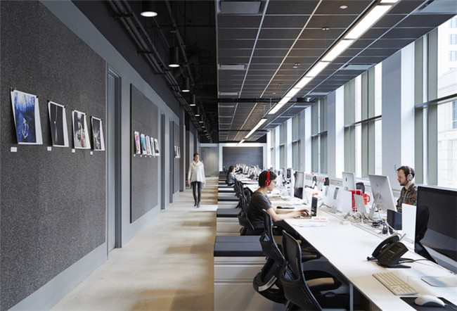 辦公室局部辦公區(qū)域設(shè)計(jì)實(shí)景圖