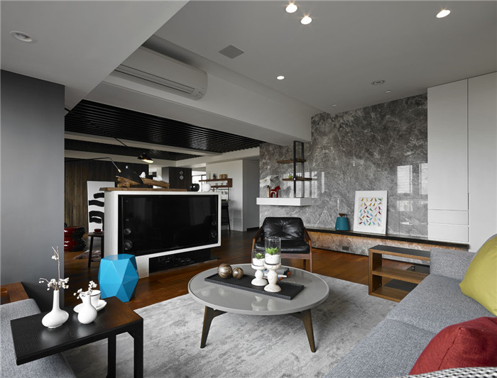 開放式別墅客廳設(shè)計(jì)效果圖