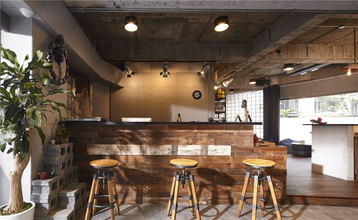 健身會(huì)所餐飲區(qū)吧臺(tái)設(shè)計(jì)
