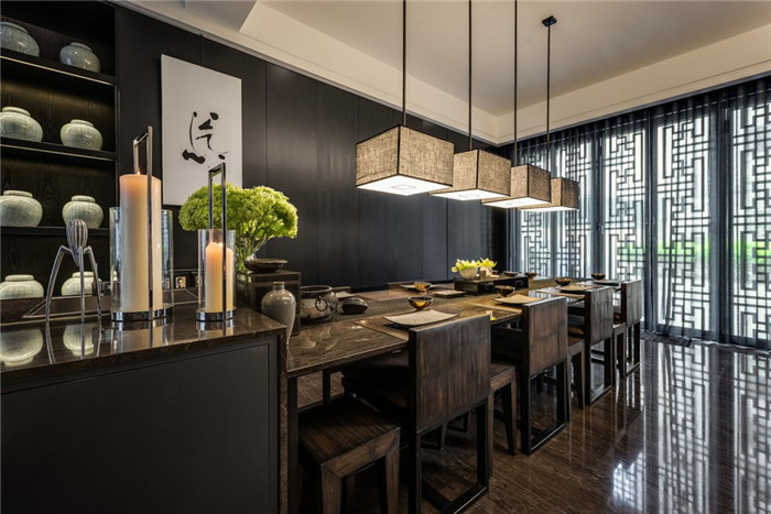 東方韻味別墅空間設(shè)計(jì)案例