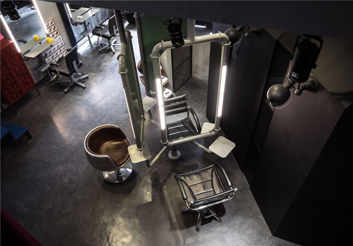 復(fù)古工業(yè)風美發(fā)店設(shè)計方案