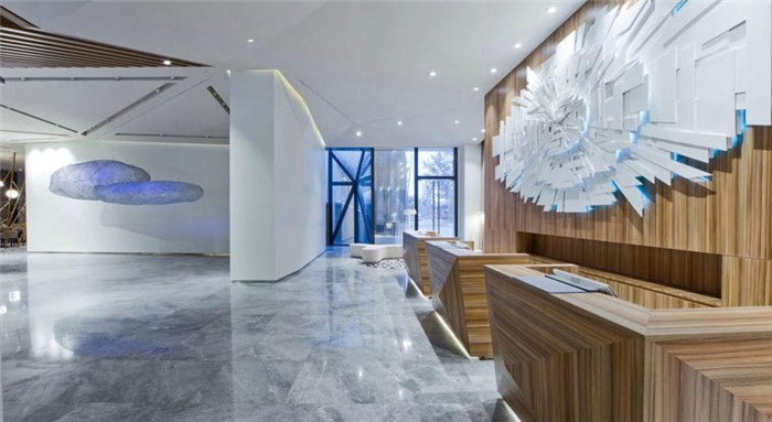 藍(lán)圖白云般的酒店大堂空間設(shè)計欣賞