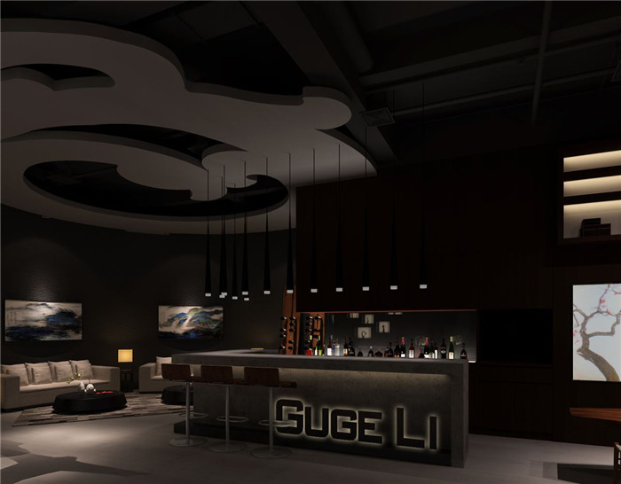 私人會(huì)所挑高招待空間設(shè)計(jì)