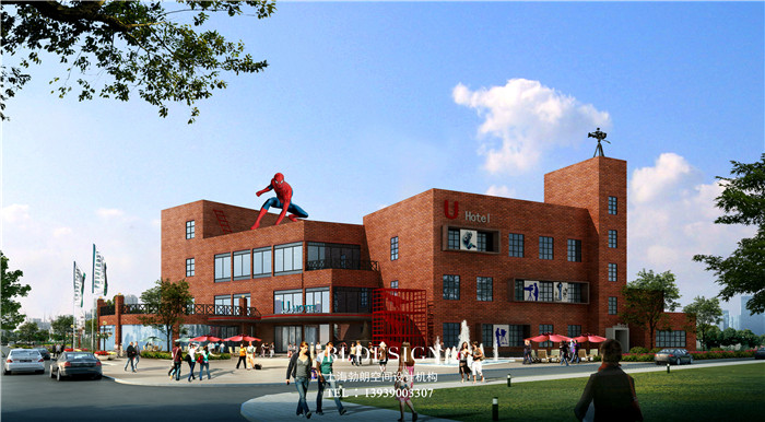 重慶花樣年華電影文化精品主題酒店外觀設計效果圖