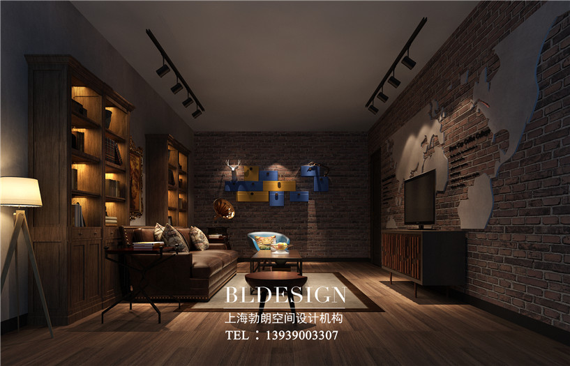 鄭州咖啡陪你特色工業(yè)風格咖啡廳設計效果圖