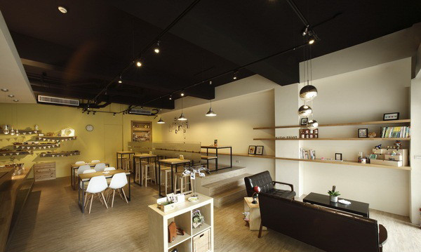 簡(jiǎn)約工業(yè)風(fēng)格咖啡館設(shè)計(jì)圖