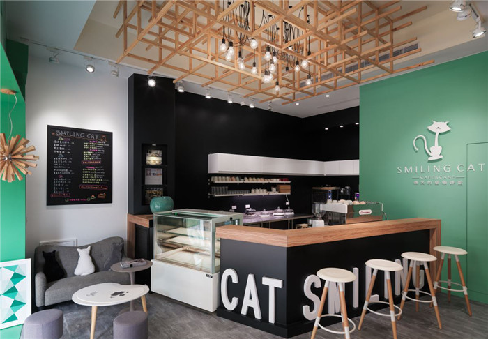 咖啡廳吧臺設(shè)計效果圖