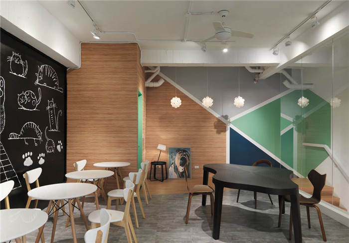 微笑的貓簡約風(fēng)咖啡館設(shè)計