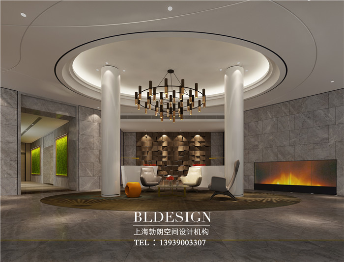 洛陽華爾晟時尚精品商務(wù)酒店大堂設(shè)計效果圖