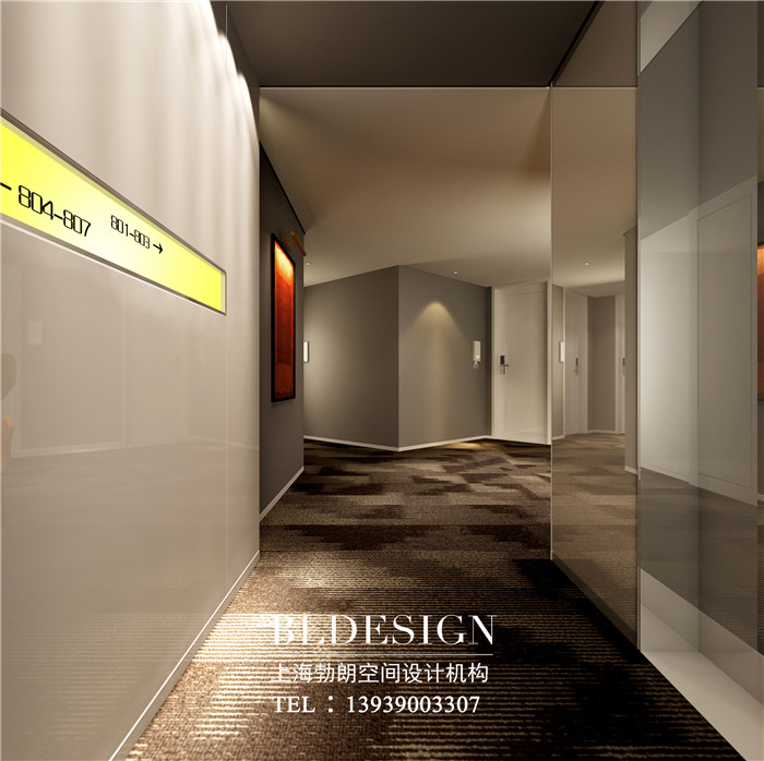 洛陽華爾晟時尚精品商務(wù)酒店客房走廊設(shè)計方案