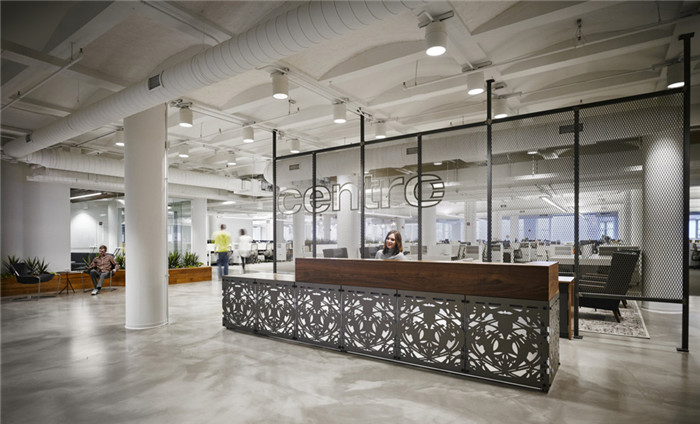 辦公區(qū)前臺(tái)接待區(qū)