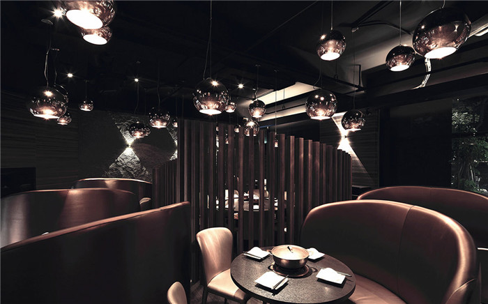 銅花海鮮鍋物餐廳設(shè)計案例
