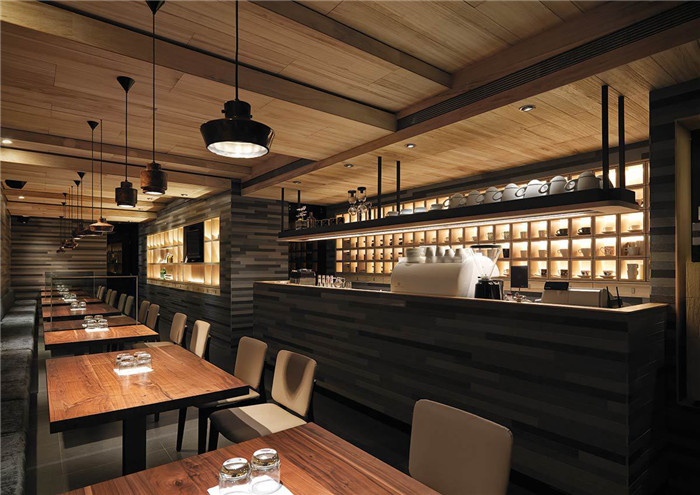 質(zhì)樸溫暖的咖啡廳店面設(shè)計(jì)案例