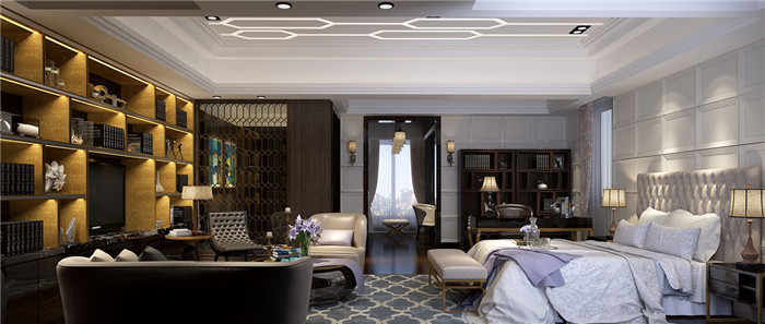 美式古典別墅室內(nèi)設(shè)計(jì)案例