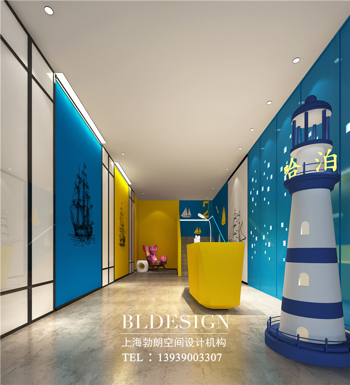 鄭州哈泊特色連鎖品牌酒店大堂設(shè)計效果圖