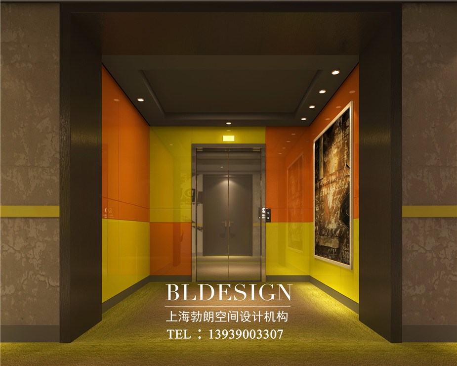 鄭州青楓白露精品酒店電梯廳設(shè)計圖