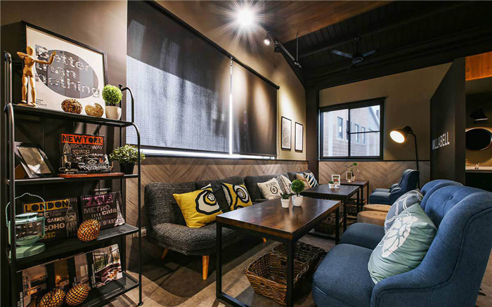 復古工業(yè)風餐廳設計效果圖