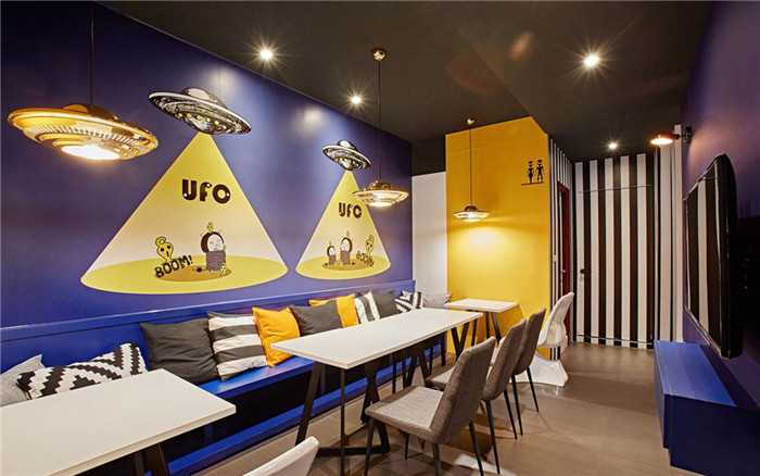 UFO特色創(chuàng)意主題餐廳設(shè)計(jì)圖