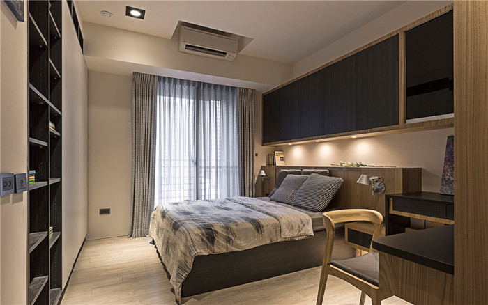 現(xiàn)代禪風(fēng)別墅臥室裝修設(shè)計實景圖