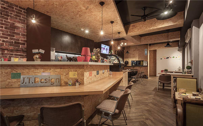 復(fù)古工業(yè)風(fēng)餐廳吧臺(tái)設(shè)計(jì)圖