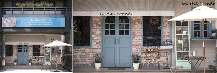 In the corner法式田園咖啡廳外觀設(shè)計