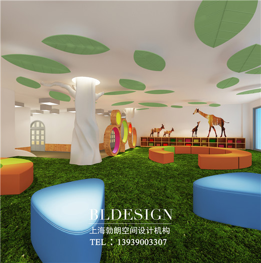 鄭州茉莉寶貝高端幼兒園活動區(qū)設計方案效果圖  