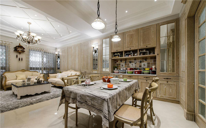 法式田園別墅餐廳設(shè)計(jì)方案
