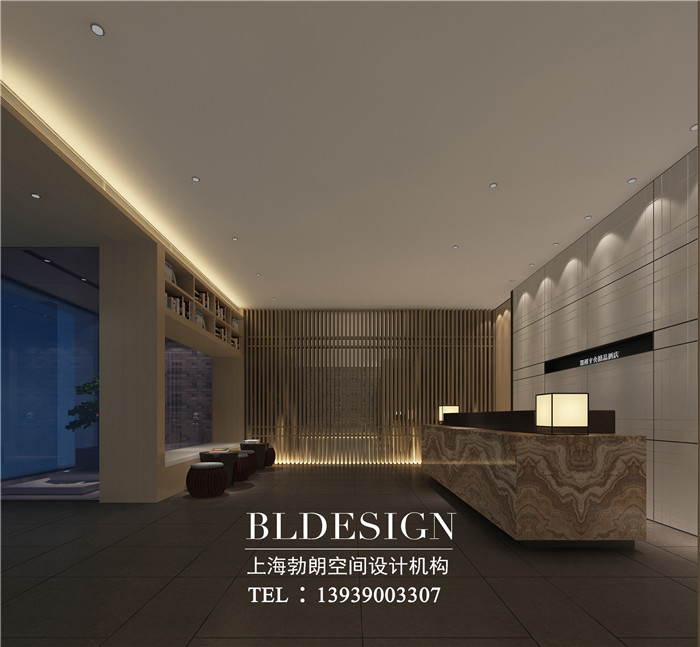 鄭州文舍精品酒店大廳接待臺(tái)設(shè)計(jì)方案