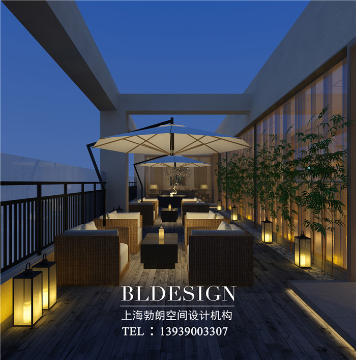 鄭州文舍精品酒店露臺(tái)設(shè)計(jì)效果圖