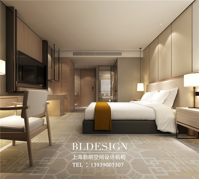 洛陽圖寧精品商務(wù)酒店大床房裝飾設(shè)計案例