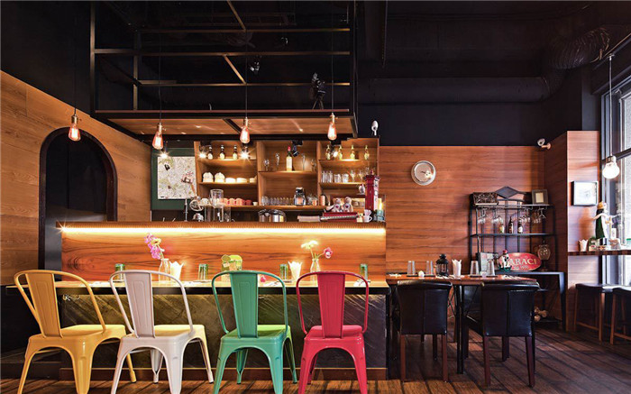 懷舊工業(yè)風主題餐廳設計圖