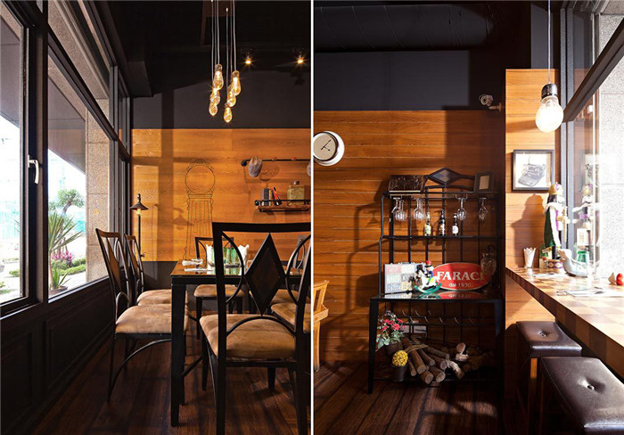 濃郁如歐式小酒館般的懷舊工業(yè)風主題餐廳設計案例