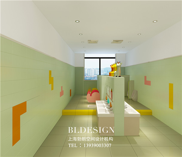 駐馬店雨露陽光幼兒園衛(wèi)生間設(shè)計方案效果圖