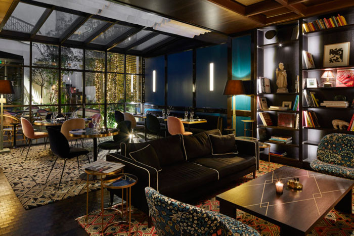 巴黎五星級(jí)樂洛克精品酒店大堂吧設(shè)計(jì)案例