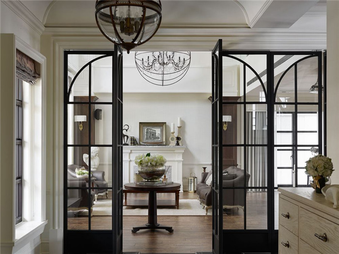 信陽大器美式別墅樣板間裝修設(shè)計案例