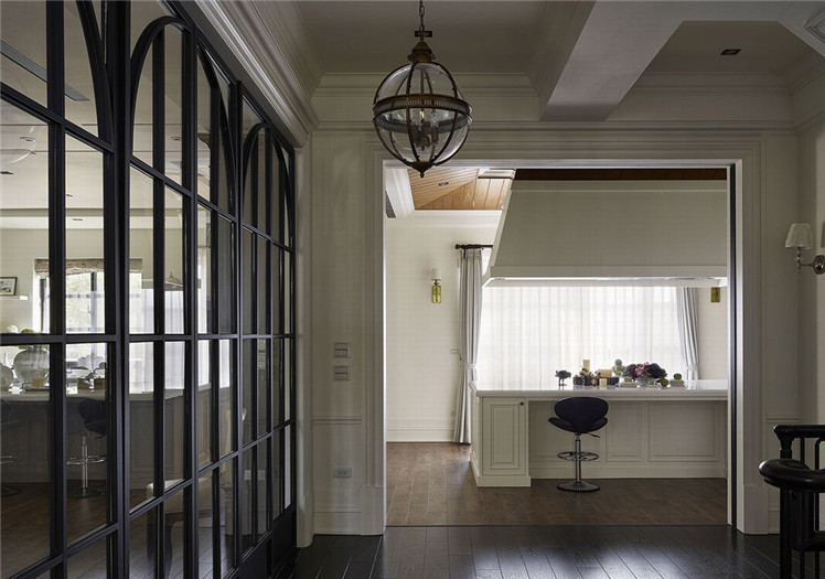 信陽大器美式別墅樣板間裝修設(shè)計案例