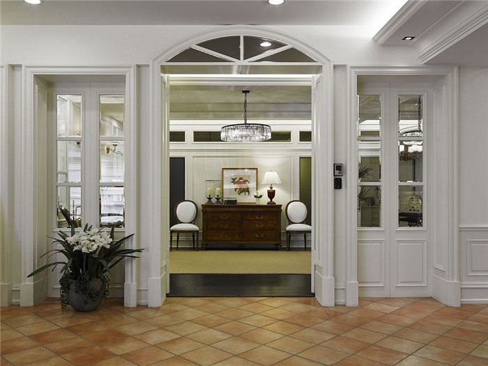 信陽大器美式別墅樣板間裝修設(shè)計案例