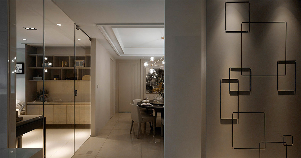 漯河一品花園輕古典現(xiàn)代風(fēng)樣板間裝修設(shè)計(jì)方案-樣板間客廳