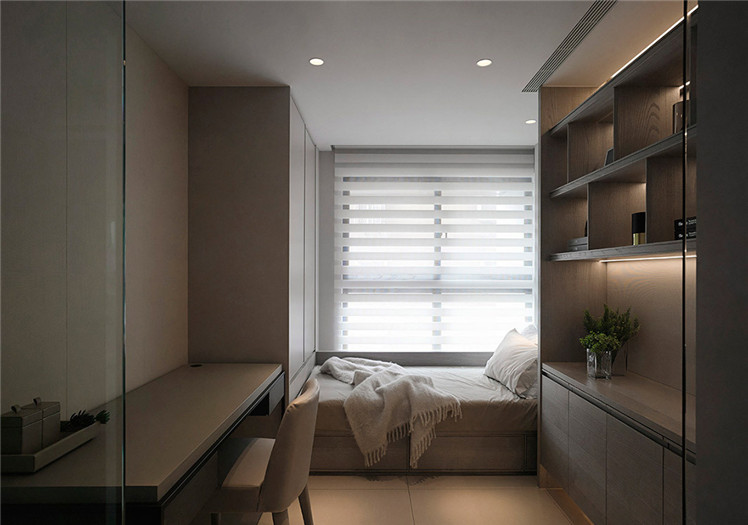 漯河一品花園輕古典現(xiàn)代風(fēng)樣板間裝修設(shè)計(jì)方案-樣板間臥室