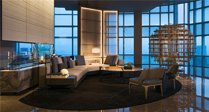 深圳南山萬豪酒店大堂設計賞析