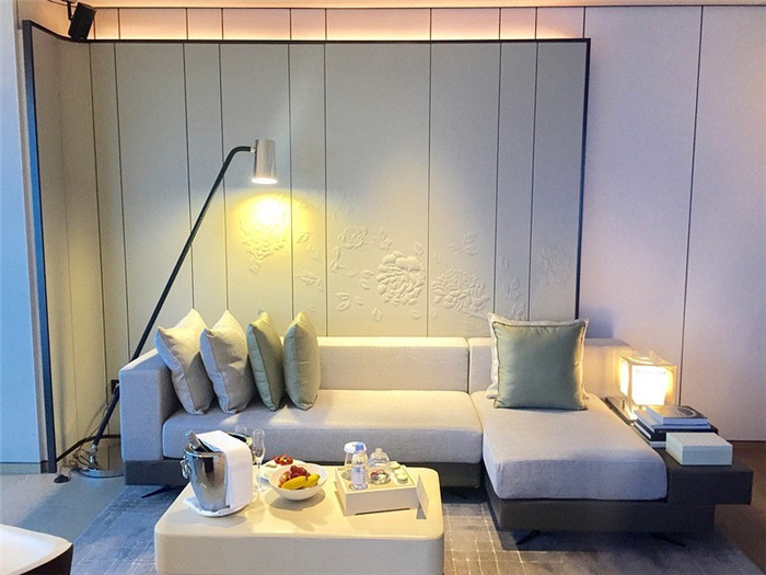 深圳南山萬豪酒店套房客廳設計賞析